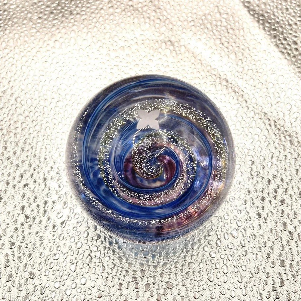 Louis Vuitton Stellar Times Galaxy Glass Paperweight VIP Gift w/ Box Rare